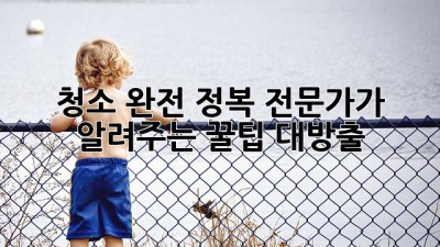 ✨ 청소 완전 정복! 전문가가 알려주는 꿀팁 대방출 🍯